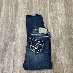 Silver Jeans Co aiko mid straight capris size W25/L25